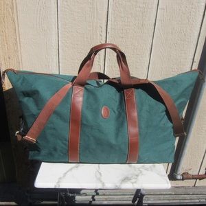 RALPH LAUREN LARGE GREEN DUFFLE CARRY ON BAG